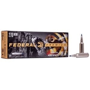 Federal Terminal Ascent Rifle Ammunition .270 WSM 136 gr 3240 fps 20/ct