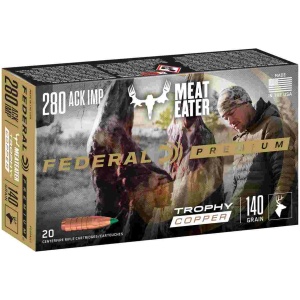 Federal Terminal Ascent Rifle Ammunition .280 Ackley Imp. 140gr 2930 fps 20/ct