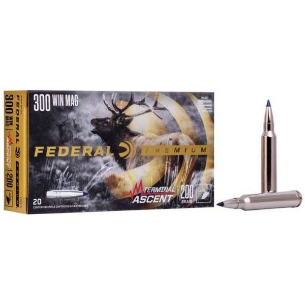 Federal Terminal Ascent Rifle Ammunition .300 Win Mag 200 gr 2810 fps 20/ct