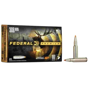 Federal Premium Vital-Shok Rifle Ammunition .308 Win 180 gr TBT 2620 fps - 20/ct
