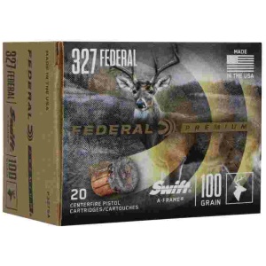 Federal Swift A-Frame Handgun Ammunition .327 Fed Mag 100gr JHP 1500 fps 20/ct