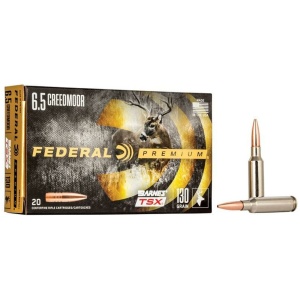 Federal Classic Hunter Barnes TSX Rifle Ammunition 6.5 Creedmoor 130 gr TSX 2825 fps 20/ct