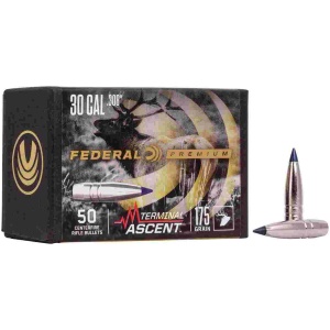 FEDERAL .308 CALIBER 175GR TERMINAL ASCENT COMP BULLET  50RD