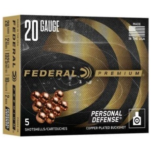 Federal Personal Defense Shotshells w/Flitecontrol 20ga 2-3/4" 10 Plts 1325 fps #2B 5/ct