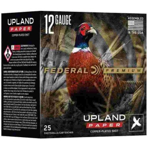 Federal Premium Upland Paper Shotshells 12ga 2-3/4" 1-1/4oz 1330 fps #6 25/ct