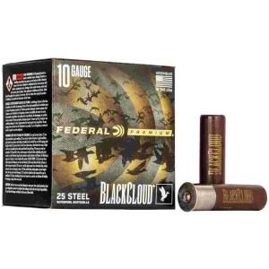 Federal Premium Black Cloud FS Steel Shotshell 10ga 3-1/2 1-5/8oz 1375 fps #BB 25rds