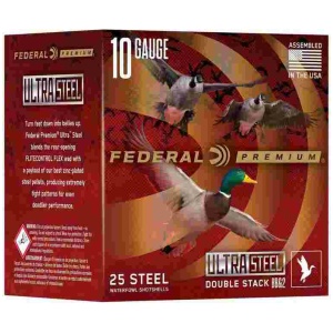 Federal Ultra Steel Shotshells 12ga 3-1/2" 1-1/2oz 1500 fps #1 & BBB 25/ct