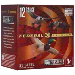 Federal Ultra Steel Shotshells 12ga 3-1/2" 1-1/2oz 1500 fps #2&4 25/ct