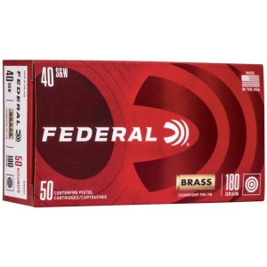 Federal Champion Handgun Ammunition .40 S&W 180 gr FMJ 50/Box