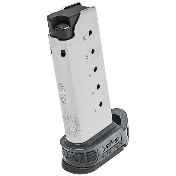 Springfield XD-S MOD.2 Tactical Extended Magazine Grey .45 ACP 6/rd