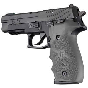 Hogue Overmolded Rubber Grip Handgun Grips for Sig Sauer P226 Slate Grey with Finger Grooves