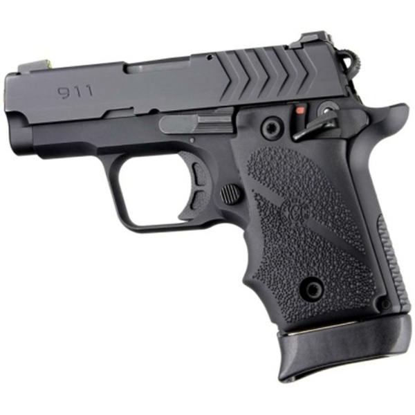 Hogue Overmolded Rubber Grip for Springfield 911 .380 Ambi Safety Black
