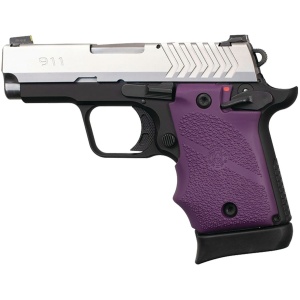 Hogue Ambi Safety Rubber Grip for Springfield Armory 911 9mm- Purple