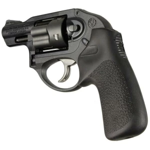 Hogue Ruger LCR/LCRx: Black Rubber Tamer Cushion Grip without Finger Grooves