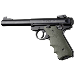Ruger MKIV Rubber Grip with Finger Grooves OD Green