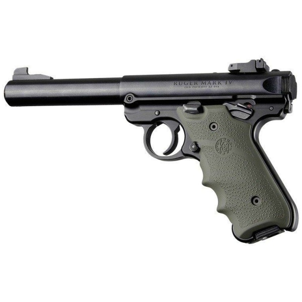 Ruger MKIV Rubber Grip with Finger Grooves OD Green