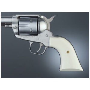 Hogue Grips Ruger Blackhawk/Vaquero Ivory Polymer Cowboy Panels