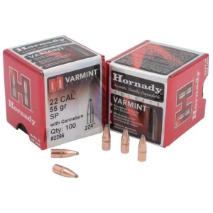 Hornady Traditional Varmint Bullets .22 cal .224" 55 gr SP CANN BT 100/ct