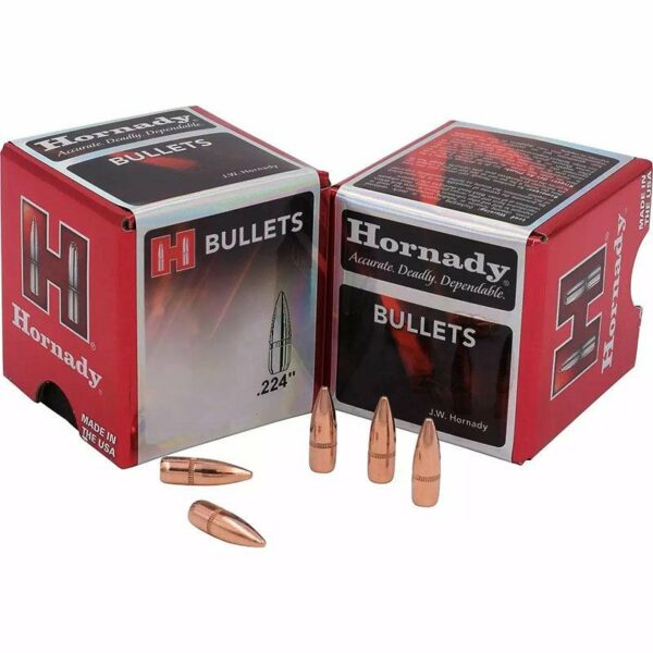 Hornady Traditional / FMJ Rifle Bullets .22 cal .224" 62 gr FMJ 5500/ct