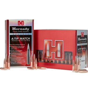 Hornady Aluminum A-Tip Match Rifle Bullets 22 cal .224" 76 gr PT 100/ct