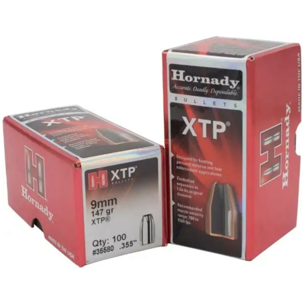 Hornady Handgun Bullets 9mm .355" 147 gr XTPHP 100/ct