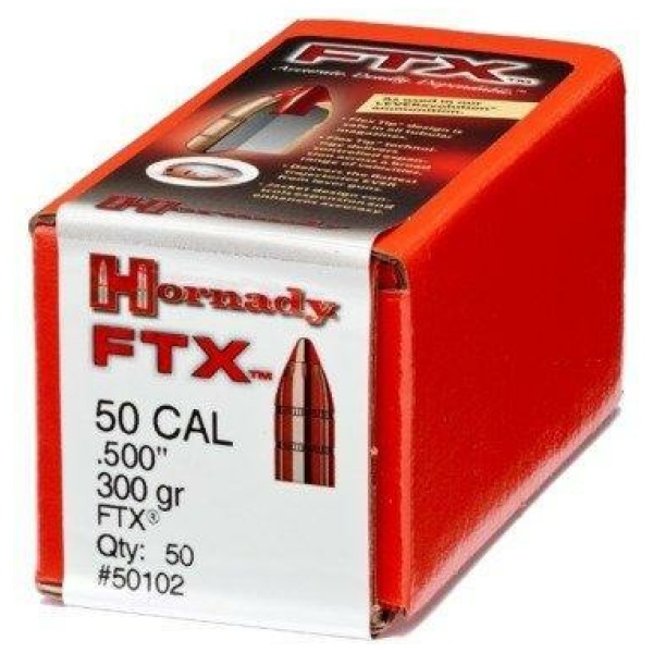 Hornady FTX Handgun Bullets .50 cal .500" 300 gr FTX 50/ct