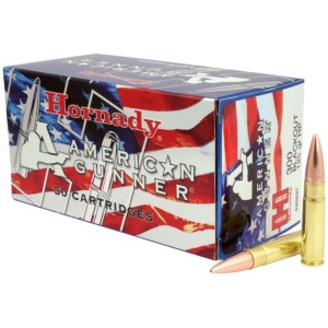 Hornady American Gunner Bulk Rifle Ammuntiton .300 AAC Blackout 125 gr HP 50/ct