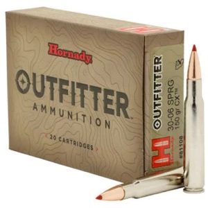 Hornady Outfitter Rifle Ammunition .30-06 Sprg 150gr CX OTF 3000 fps 20/ct