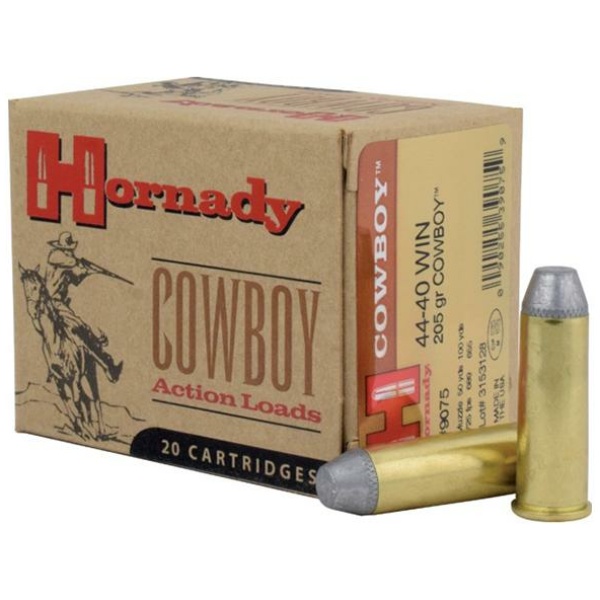 Hornady Cowboy Handgun Ammunition .44-40 Win 205 gr RNFP 725 fps 20/ct