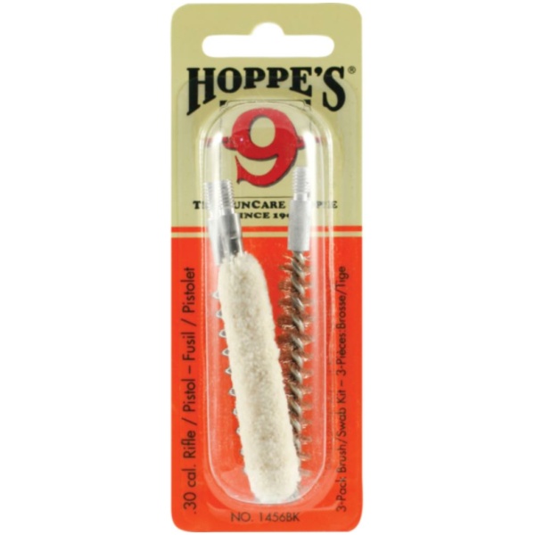 Hoppe's 3-Pack Brush/Swab Kit .30 cal
