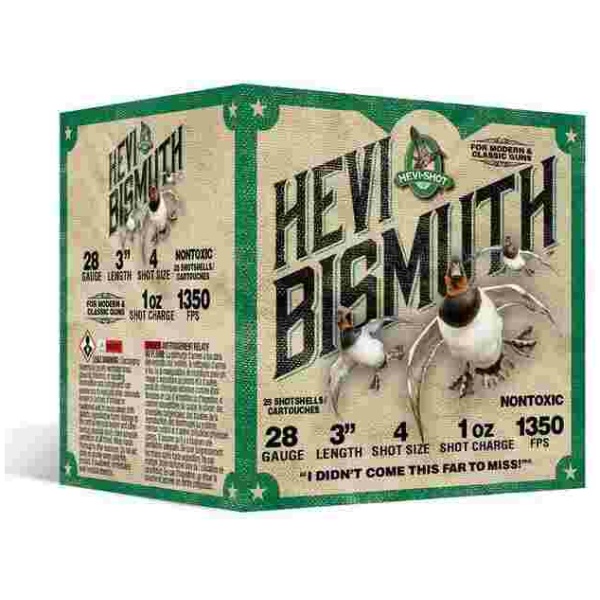 HEVI-Shot HEVI-Bismuth Shotshells 28ga 3" 1oz 1325 fps #3 1350 fps 25/ct