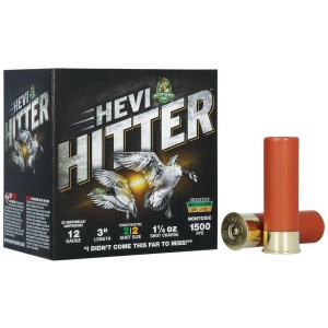 HEVI-Shot HEVI-Hitter Tungsten/Steel Shotshells 12ga 3" 1-1/4oz 1500 fps #2 25/ct