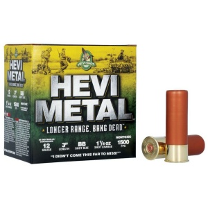 HEVI-Shot HEVI-Metal Longer Range Shotshell 12ga 3" 1-1/4 oz 1500 fps #BB 25/ct