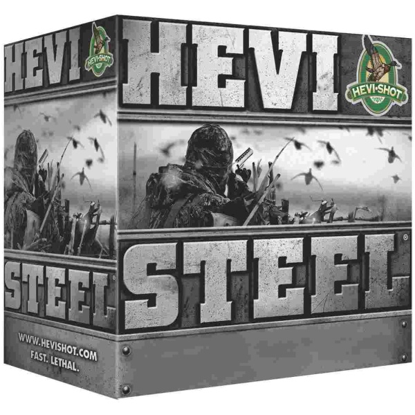 HEVI-SHOT HEVI-Steel Shotshells 12 ga 2-3/4" 1-1/8oz 1500 fps #4 25/ct