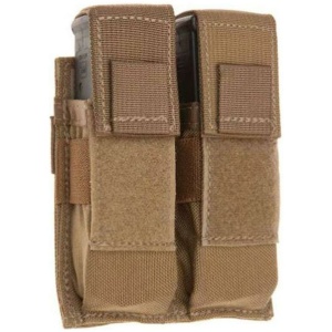 TacShield RZR Molle Double Universal Pistol Magazine Pouch Coyote