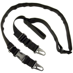 TacShield Warrior 2n1 Sling with HK Snap Hook 1.25" Black