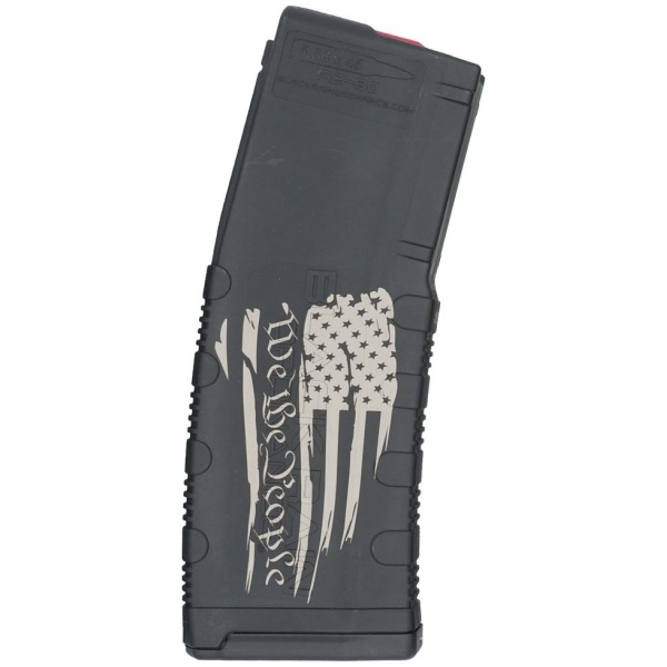 Black Rain Ordnance We The People Tattered Flag Rifle Magazine 5.56x45 NATO 30/rd