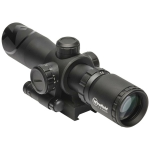 Firefield Barrage Riflescope with Red Laser -  1.5-5x32 Illuminated Mil-Dot Reticle Black Matte