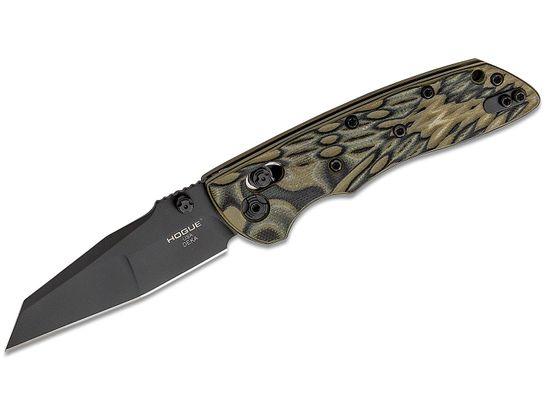Hogue Deka ABLE Lock Folding Knife 3-1/4" Wharncliffe Blade Black Cerakote Finish G-Mascus Green