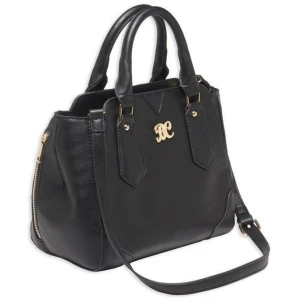 Bulldog Satchel Style Conceal Carry Purse W/ Holster - Black W/ Black Trim