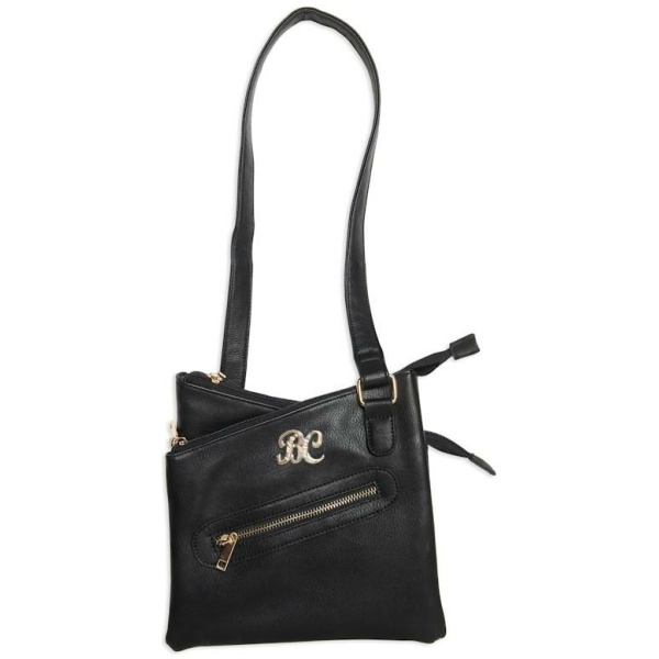 Bulldog Cross Body Style Conceal Carry Purse W/ Holster - Small Black