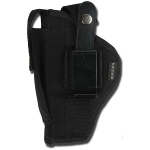 Bulldog Extreme Handgun Holster with Belt Loop and Clip for Large Frames with 6.5-8.375" Barrels Black Ambi