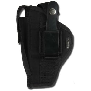 Bulldog Extreme Handgun Holster with Belt Loop and Clip for Ruger Mark Style Autos with 5-6.875" Barrels Black Ambi