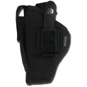 Bulldog Extreme Handgun Holster with Belt Loop and Clip for Large Frame Autos with 3.5-5" Barrels Black Ambi