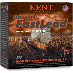 Kent Ultimate Fast Lead Shotshells 12 ga 3" 1-3/4oz 1325 fps #5 25/ct