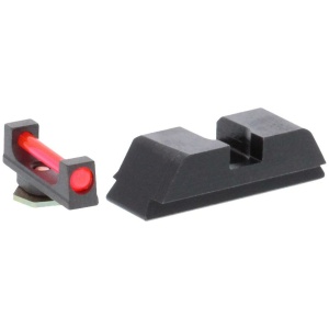 Ameriglo Red Fiber .115 FRONT Black REAR for Glock 42-43-43X-48