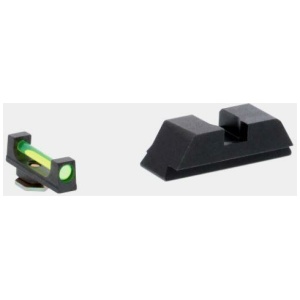 Ameriglo Green Fiber .115 FRONT Black REAR for Glock Gen5 17-19-19X-26-34-45
