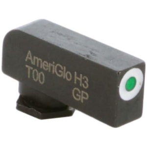 Ameriglo Green Tritium White Outline Stock Front .200in H .125in W Glock
