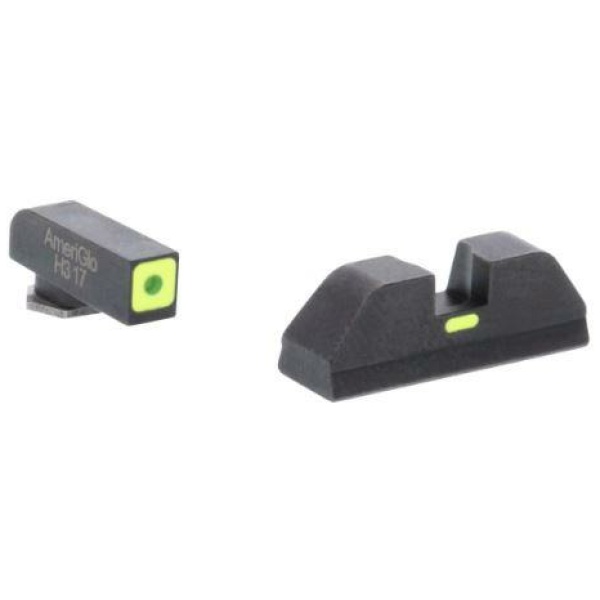 Green Tritium LimeGreenLumi Outline Square (non trit) REAR for Glock Gen 5
