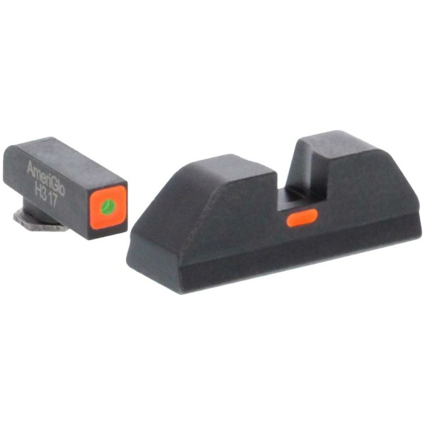 Green Tritium Outline Orange Square (non trit) REAR for Glock Gen 5